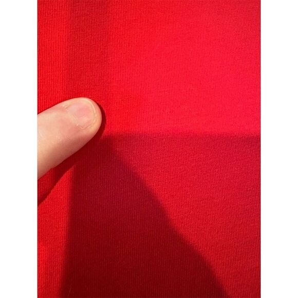 Armani Exchange Men's V-Neck T-Shirt Red Size L Standard Short Sleeve Slim Fit - Picture 7 of 10